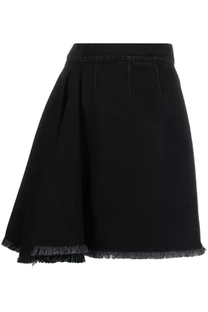 Alexander McQueen Women Skirts - High-waisted A-line skirt - Black