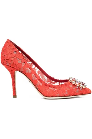 Dolce & Gabbana Taormina-lace crystal-embellished pumps