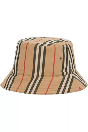 Burberry Men Hats - Icon Stripe bucket hat - Neutrals