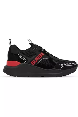 Burberry Men Low Top & Lifestyle Sneakers - Lace-up low-top sneakers - Black
