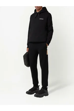 Burberry Check-panelled track pants