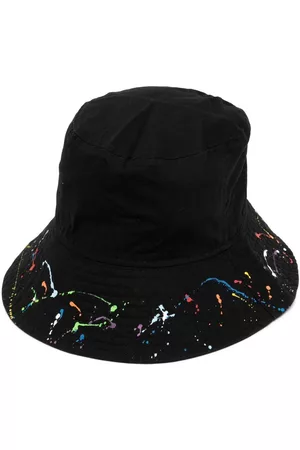 MOSTLY HEARD RARELY SEEN Painterly-print bucket hat - Black