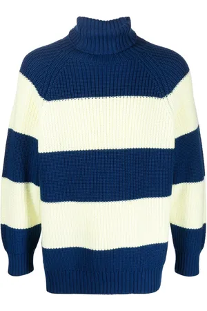 SUNNEI Striped roll-neck wool jumper