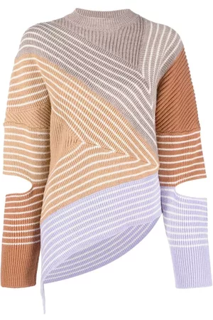 Stella McCartney Stella by Stella 3D stripes wool sweater - Brown
