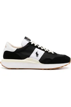 Ralph Lauren Logo-embroidered panelled sneakers