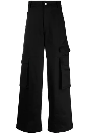 GCDS Logo-patch cargo trousers