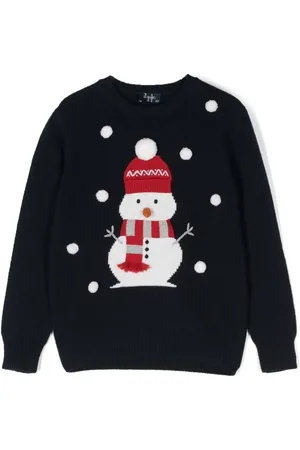 Il gufo Snowman-knit jumper