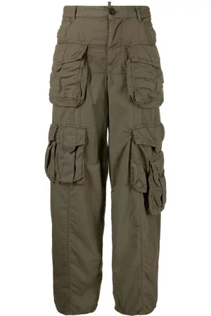 Dsquared2 Women Cargo Pants - Mid-rise cargo trousers - Green