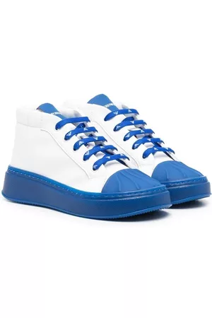 Emporio Armani High-top lace-up sneakers - White
