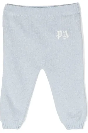 Palm Angels Knitted logo-embroidered trousers