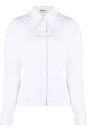 Alexander McQueen Women Shirts - Fitted button-up shirt - White
