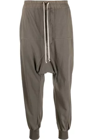 Rick Owens Men Sweatpants - Drop-crotch track pants - Brown