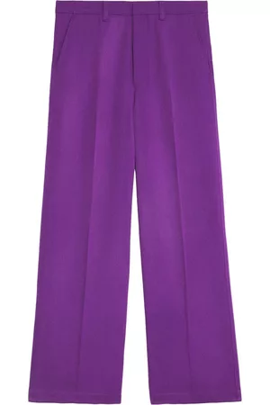 Ami Formal Pants - Wide-leg tailored trousers - Purple