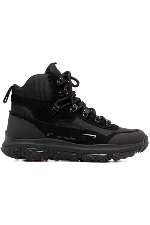 Ralph Lauren Men Ankle Boots - Panelled ankle-length trail boots - Black