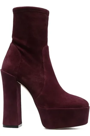 Stuart Weitzman Skyhigh 145mm suede platform boots