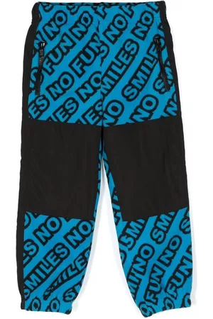 Stella McCartney Slogan-print track pants - Blue