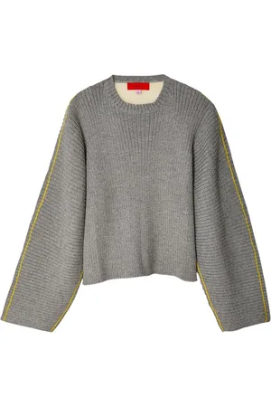ECKHAUS LATTA Striped ribbed jumper
