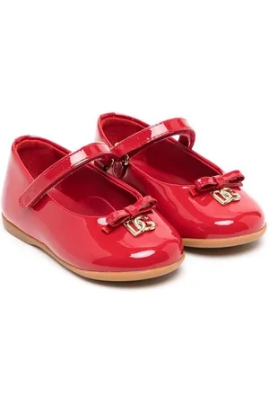 Dolce & Gabbana Logo-plaque touch-strap ballerinas