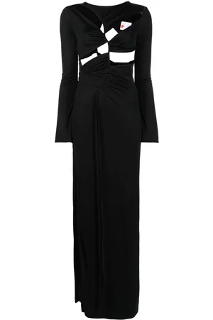 GALVAN Women Evening Dresses & Gowns - Vertebrae cutout-detail dress - Black