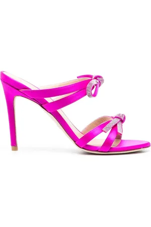 Stuart Weitzman 100mm bow-detail sandals