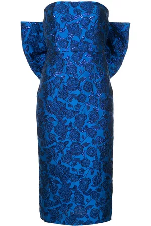 Bambah Women Pencil Dresses - Bellflower pencil bow dress - Blue
