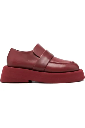 MARSÈLL Platform-sole leather loafers