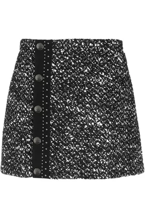Moncler Tweed buttoned mini-skirt - Black