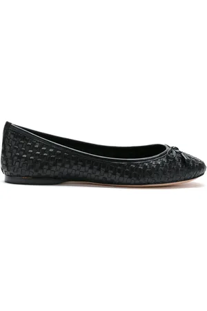 Sarah Chofakian Leather woven flats