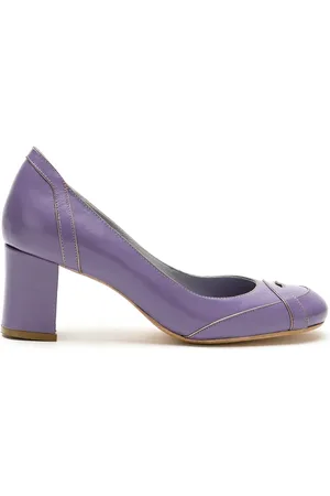 Sarah Chofakian Swan leather pumps