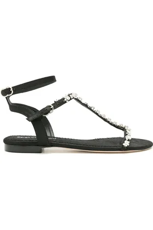Sarah Chofakian Leather Lumi??re flat sandals