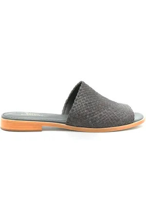 Sarah Chofakian Interwoven flat leather sandals