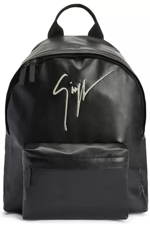 Giuseppe Zanotti Men Rucksacks - Logo-print detail backpack - Black
