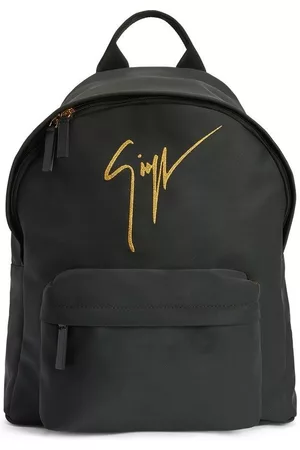 Giuseppe Zanotti Men Rucksacks - Logo-print detail backpack - Black