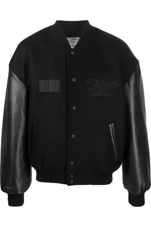 VTMNTS Logo-patch long-sleeve bomber jacket
