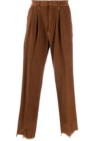Incotex Raw-cut corduroy trousers