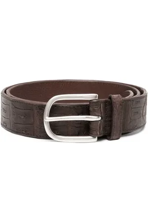Orciani Animal-embossed leather belt
