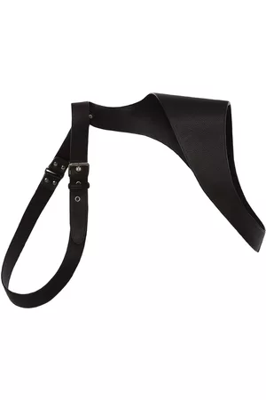 Alexander McQueen Men Belts - Classic leather harness - Black