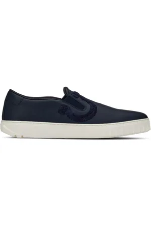 Salvatore Ferragamo Gancini leather slip-on sneakers