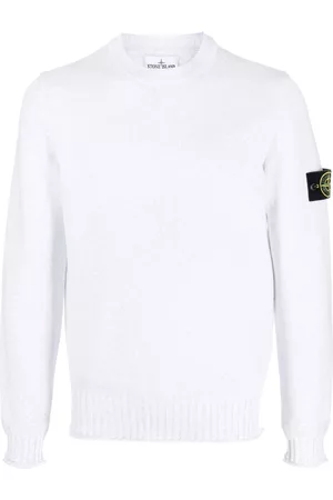 Stone Island Men Sweatshirts - Logo-patch jumper - Grey