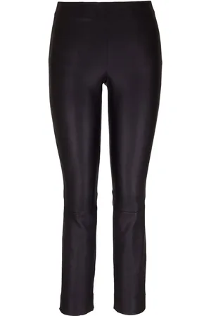 Vince Leather slim-cut trousers