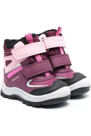 Geox Ankle Boots - Flannel ABX touch-strap boots - Pink