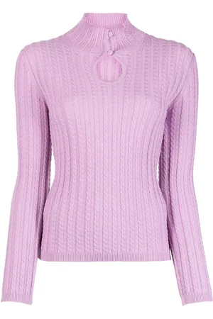 VIVETTA Ribbed-knit cut-out top