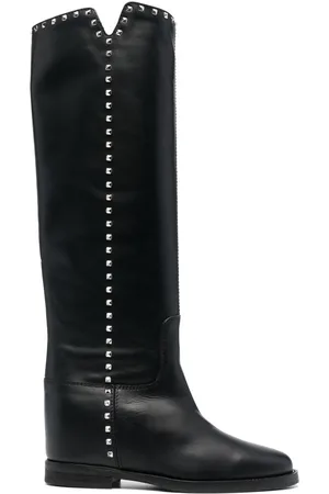 Via Roma Studded 25mm leather boots