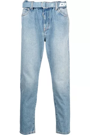 OFF-WHITE Slim-cut denim jeans - Blue