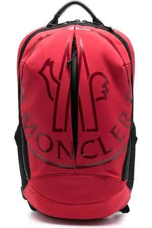 Moncler Men Rucksacks - Logo-print backpack - Red