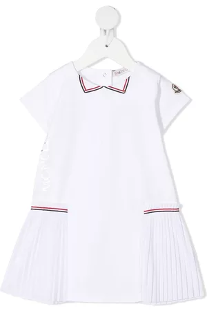 Moncler Pleated T-shirt dress - White