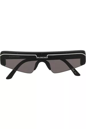 Balenciaga Ski Accessories - Ski rectangular-frame sunglasses - Black