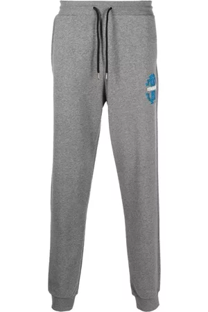 Roberto Cavalli Men Sweatpants - Logo-print track pants - Grey