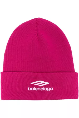Balenciaga Men Sports Equipment - Logo-embroidered sports-icon beanie - Pink