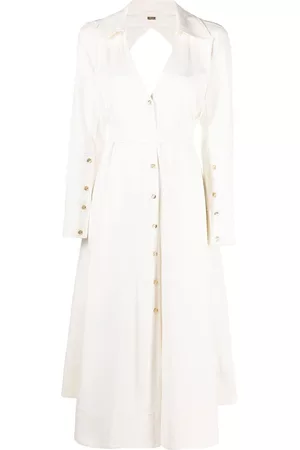 Cult Gaia Women Casual Dresses - Nyle shirt midi dress - White